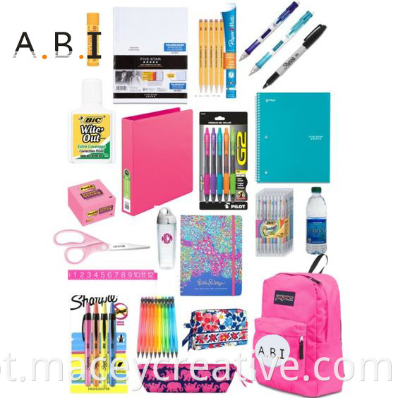 OEM Custom Design Fashion Girl Back to School Bag Stationery Conjunto